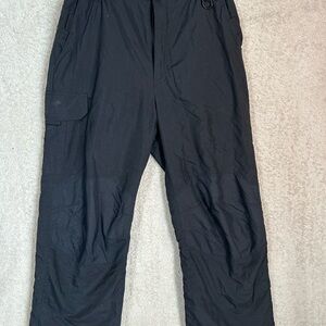 Black Dot Mens Black Ski Pants Size Medium. Winter Holiday Outdoor Gorpcore